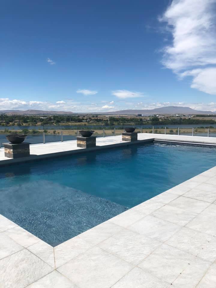 After professional pool treatment