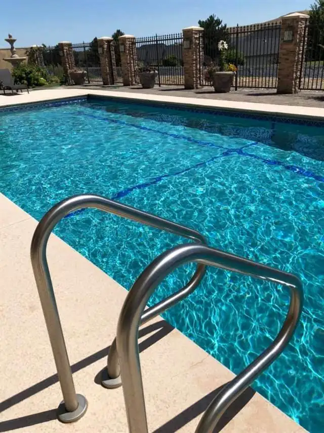 Clean residential pool